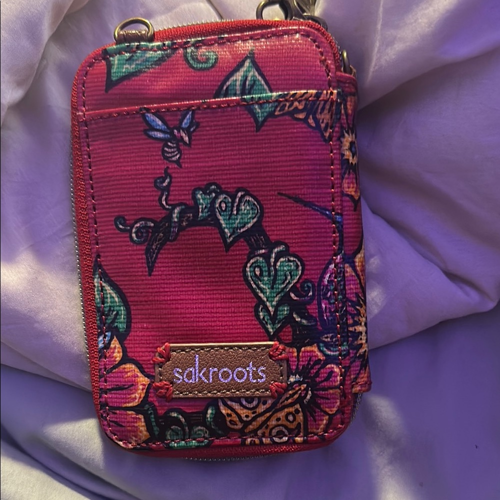 Sakroots Red Phone Case with Butterfly Design